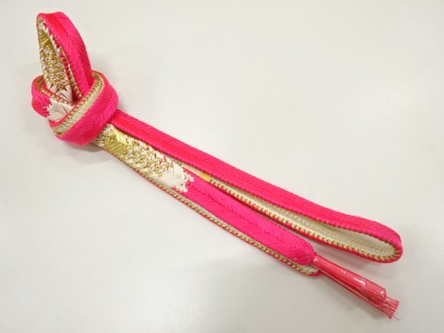 未使用品　正絹　手組帯締め